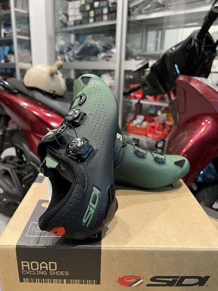 Giày Road Sidi Genius 10 Carbon (Green Black)