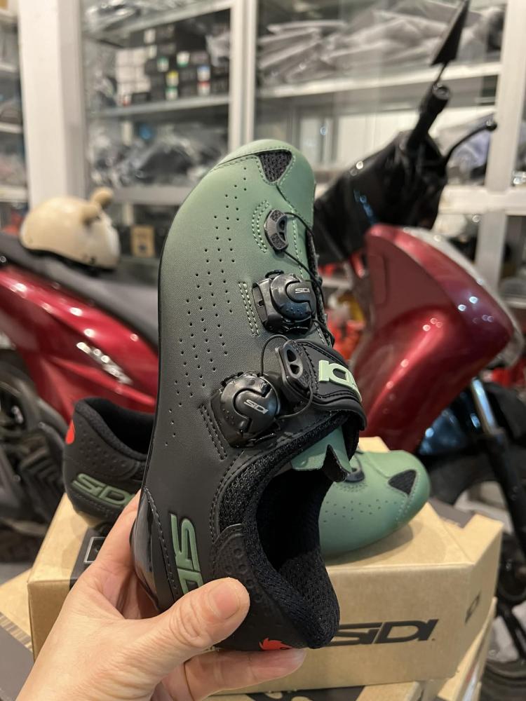 Giày Road Sidi Genius 10 Carbon (Green Black)