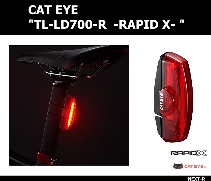Đèn hậu Cateye Rapid X ( Xạc USB)