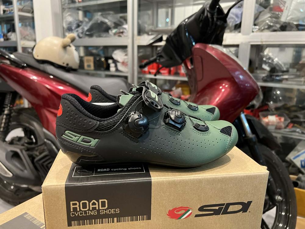 Giày Road Sidi Genius 10 Carbon (Green Black)
